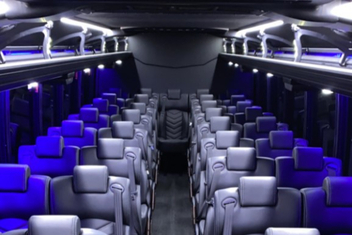 Rocklin Charter Bus Interior