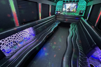 Rocklin Limo Bus Interior